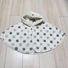ベビー用　フリースポンチョ 水玉　サイズ80
