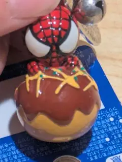 USJ限定　スパイダーマンたこ焼き　ストラップ