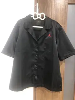 レア　ジョーダン　NIKE サテンシャツ　黒　L