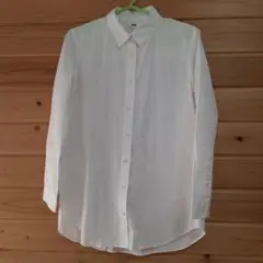ユニクロ ホワイト ロング シャツ