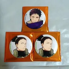 NARUTO ベースヤード カンバッジ うちはオビト シカマル セット