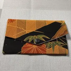 6086☆ ハンドメイド　お念珠ケース　小物入れ　和装小物　着物リメイク　黒留袖
