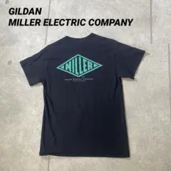 海外輸入品　MILLER ELECTRIC Tシャツ 企業もの　ポケT 黒　M