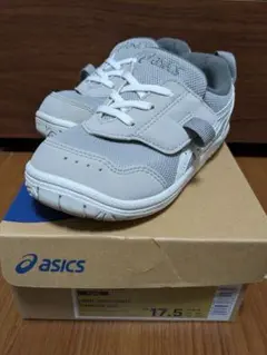 asics アシックス　スクスク　マイセル MINI 17.5センチ　グレー