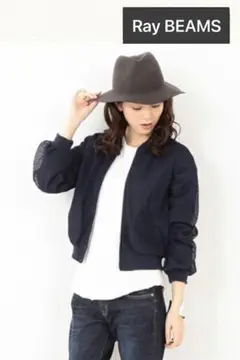 レイビームス メッシュジップアップブルゾン(M)