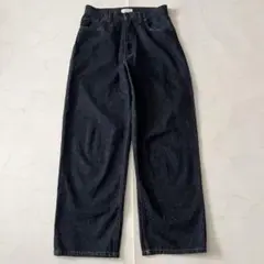 美品 Phlannel コットンバナナデニム パンツ インディゴ濃紺 1 ネップ