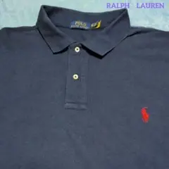 POLO RALPH LAUREN ネイビー ポロシャツ XLT良品
