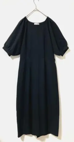 美品　DRESKIP ドレスキップ　ロングワンピース　バルーンスリーブ　Ｍ　黒