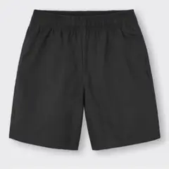 【M】GU シェフショーツ　ハーフパンツ　メンズ　黒　ブラック