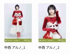 乃木坂46中西アルノ生写真2種類