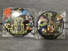 ディズニーリゾート　タワー・オブ・テラー　シリキ　ウトゥンドゥ　レトロ　缶バッジ