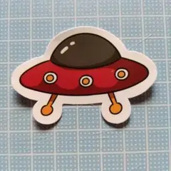 防水ステッカー　宇宙船　UFO　円盤　宇宙　E2