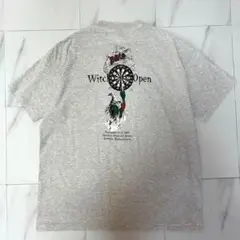 ヴィンテージ　USA製　 両面プリントTシャツ　霜降りグレー　3XL 90s