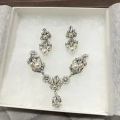 【未使用品】レユシット2 ミッキー FTW パール ネックレス ピアス 結婚式