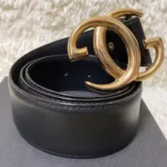 【美品】オールドグッチ ベルト GG レザー ゴールド イタリア製