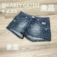 【美品✨】パーリーゲイツ　レディース　ゴルフウェア　ショートパンツ　デニム