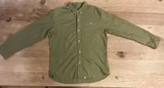 オリーブ色 Lサイズ 長袖シャツ