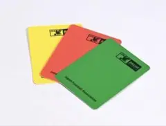 【正規品・未使用】 JFA サッカー 審判 イエローカード レッドカード