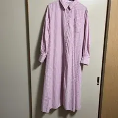 AMERICAN HOLIC ピンクストライプ シャツワンピース