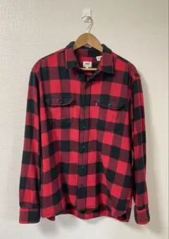 Levi's レッド/ブラックチェック シャツ　リーバイス