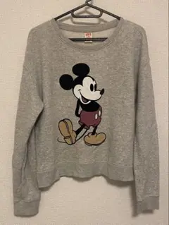 UNIQLO ミッキーマウス スウェット グレー