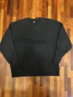 UNIQLO ブラック クルーネックスウェット XL