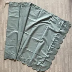 未使用 レイン スカート ポンチョ スカーフ スモーキーブルー 携帯用 雨具