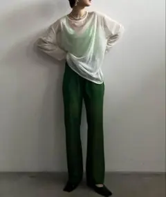 Ameri アメリ　SHEER KNIT BASIC PANTS ニットパンツ