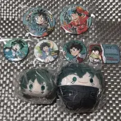 ヒロアカ 緑谷出久 原作缶バッジ もちマス ふわコロりん