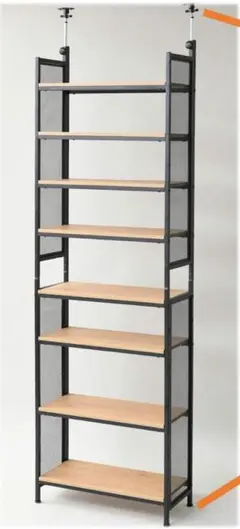 山善 フリーラック (突っ張り) 幅60.5×奥行25.5×200~260cm