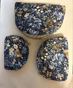 花柄小物入れ大中小の3点セット