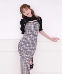 【SET着用可能】ダブルリボンキャミワンピース