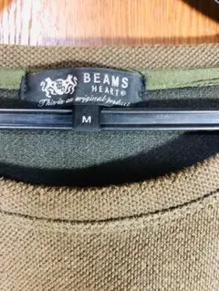 BEAMS HEART 半袖シャツ M オリーブ