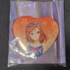 ラブライブ！μ's　西木野真姫　ハート型缶バッジ