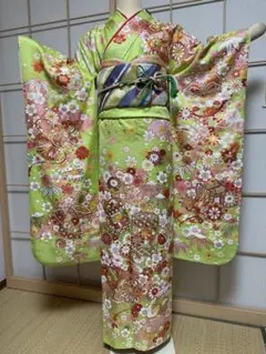 正絹 金駒刺繍 振袖 セット