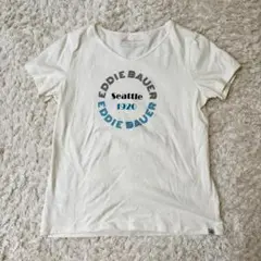 エディ バウアー ロゴTシャツ オフホワイト 半袖