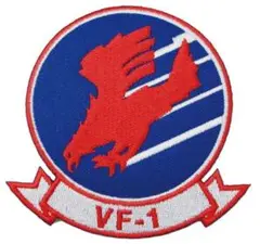 アイロンワッペン ミリタリー VF-1 戦闘機 軍物 コンドル 紋章 エンブレム