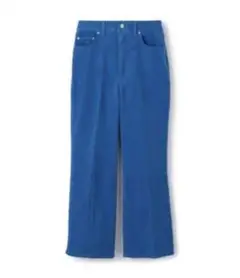 コットンコーデュロイ セミフレアクロップドパンツ