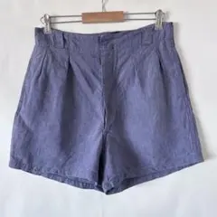 60s ヴィンテージ フランス軍 リネンショーツ ユーロ 古着 ビンテージ