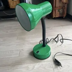 昭和レトロ　電気スタンド　緑