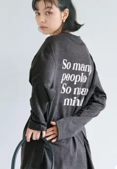 coca　コカ　ロンT　バッグプリントロゴ　Мサイズ　美品
