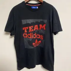 adidas アディダス TEAM adidas Tシャツ 黒 2XL