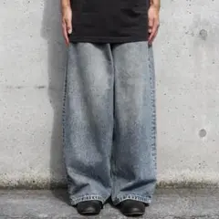 極太フェード◎ UNKNOWN Faded Baggie Denim Pants