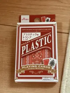 ⭐︎新品⭐︎ダイソー プラスチックトランプ 赤 約63mm x 88mm