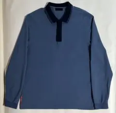 【希少カラー❗️】PRADA スカイブルー　ポロシャツ　希少XL 中古・古着通販】PRADA (プラダ) PRADA (プラダ) ポロシャツ
