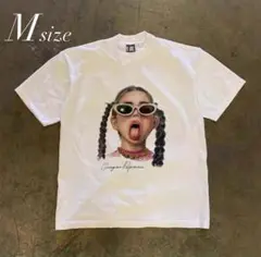 Y2K 00s opium print モード系 グラフィックT 白T M