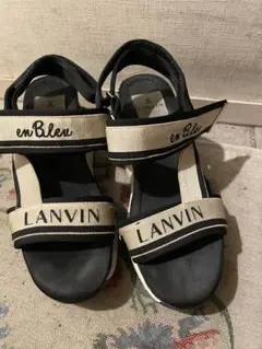 LANVIN スポーツサンダル ブラック/ベージュ23/5