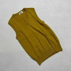⭐️ウィルソン⭐️ニットベスト レイヤードコーデ からし色 マスタード 万能