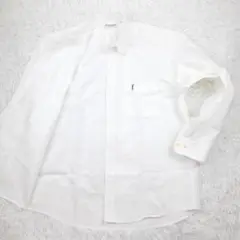 美品◎Yves Saint Laurent YSL Yシャツ YSL 刺繍 白