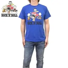 新品正規 Ｌ ピーナッツ スヌーピー ロックンロール Tシャツ SNOOPY